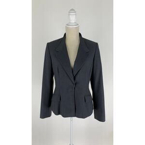 Calvin Klein Womens Blazer Jacket Size 8 Grey
